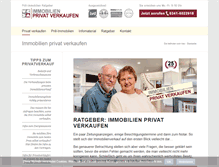 Tablet Screenshot of immobilien-privat-verkaufen.de